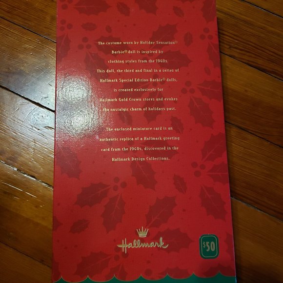 Holiday Sensation Barbie 1998 Hallmark Exclusive Holiday Homecoming Series - Picture 5 of 5
